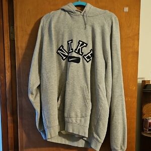 Nike Black and Gray Sweatshirt with Bold Graphic